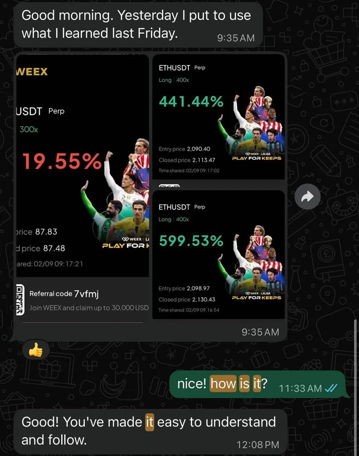 Member result capture from the Kyzen private channel